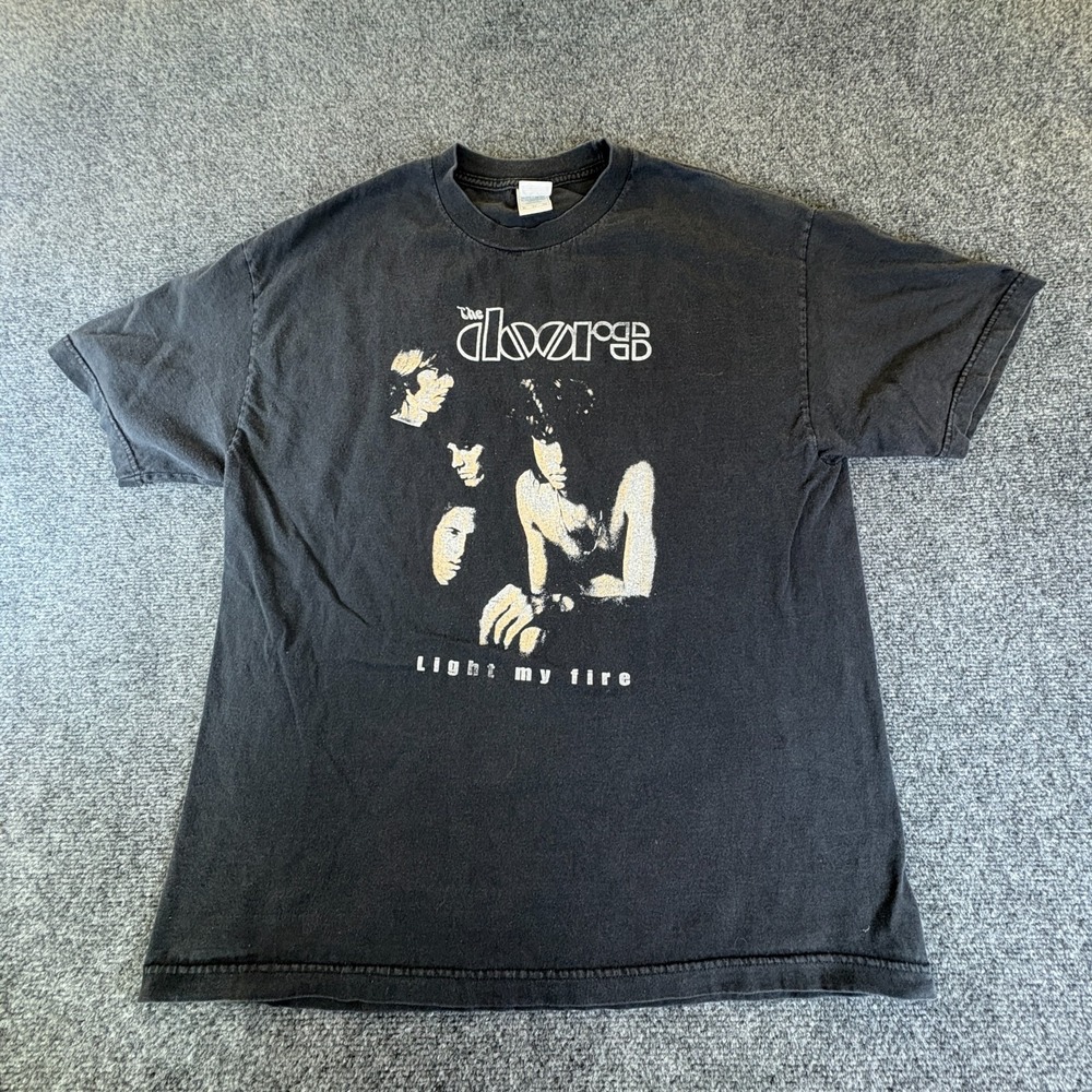 VTG Alstyle Apparel‎ & Activewear Jim Morrison The Doors T-Shirt Mens XL Black